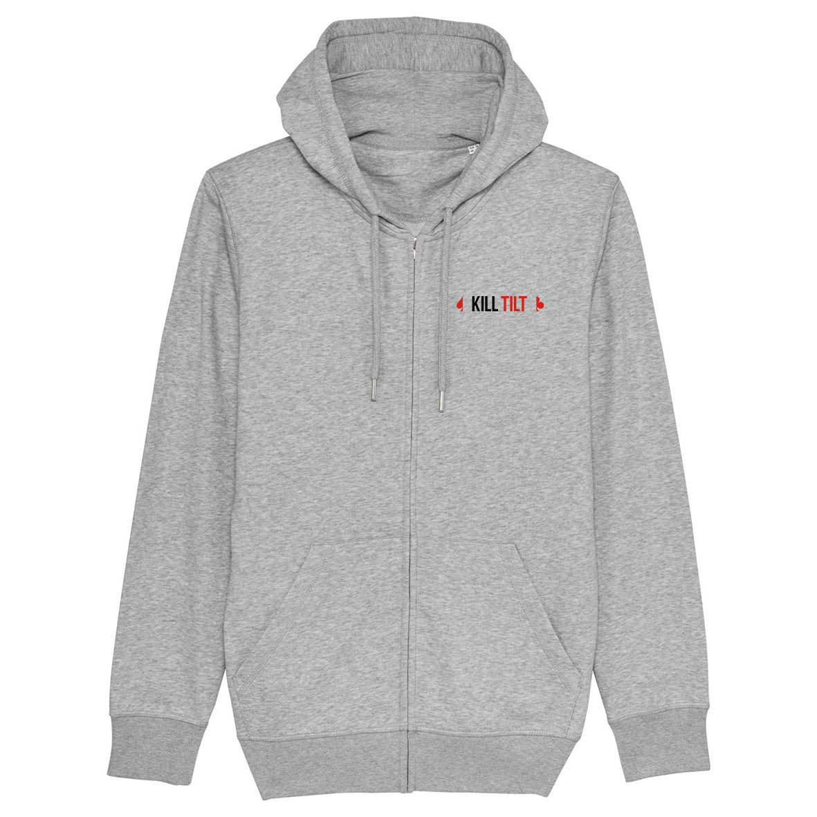 Sweat à Capuche zippé Kill Tilt coeur et dos